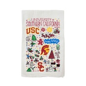 USC Trojans Julia Gash Holiday Organic Cotton Tea Towel